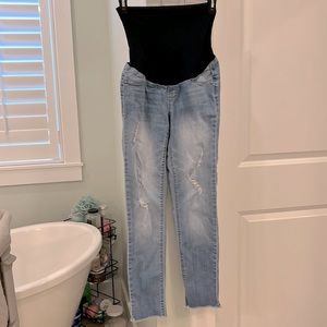 Petite maternity jeans